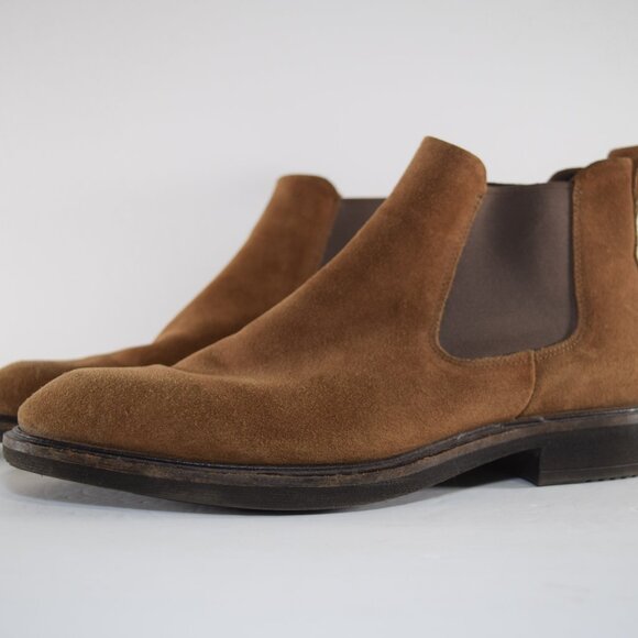 ECCO Men\'s Vitrus Chelsea Boot 9.5 43 Dark Brown Suede Leather Ankle Slip On main image 4